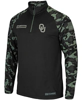 Men's Black Oklahoma Sooners Oht Military-Inspired Appreciation Take Flight Raglan Quarter-Zip Jacket