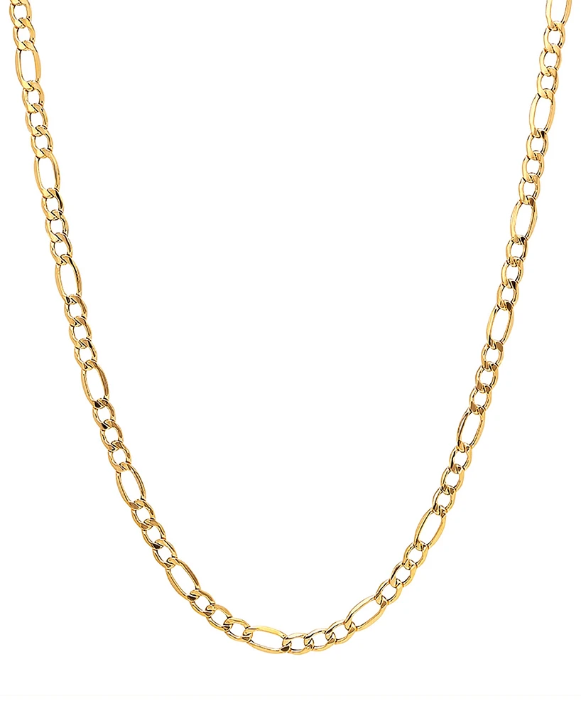 Lightweight 18" Figaro Link (5-3/4mm) Chain Necklace in 14k Gold