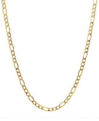 Lightweight 18" Figaro Link (5-3/4mm) Chain Necklace in 14k Gold