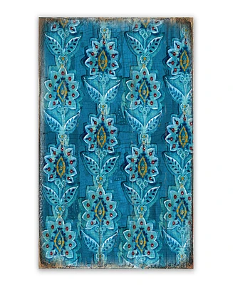 Designocracy Pattern Wood Block Home Decor, 8" x 6"