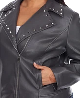 Plus Faux Leather Jacket