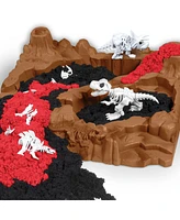 Kinetic Sand, Dino Dig Playset with 10 Hidden Dinosaur Bones to Discover