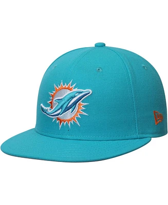 Men's Dolphins Aqua Nfl Omaha 59FIFTY Hat