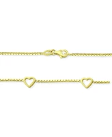 Giani Bernini Open Heart Link Bracelet in 18k Gold-Plated Sterling Silver, Created for Macy's