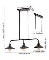 Cade 3-Light Metal Farmhouse Industrial Led Pendant