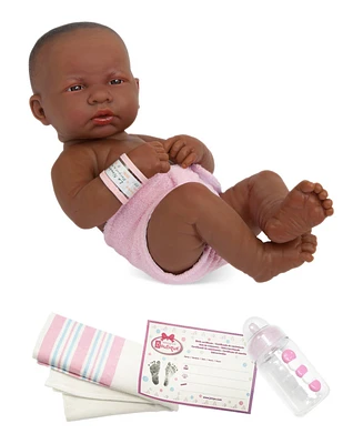 La Newborn First Day 14" African American Real Girl Baby Doll - African American Girl