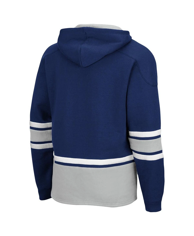 Men's Navy Georgetown Hoyas Lace Up 3.0 Pullover Hoodie