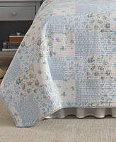 Laura Ashley Kenna Cotton Reversible 3-Pc. Quilt Set, Full/Queen
