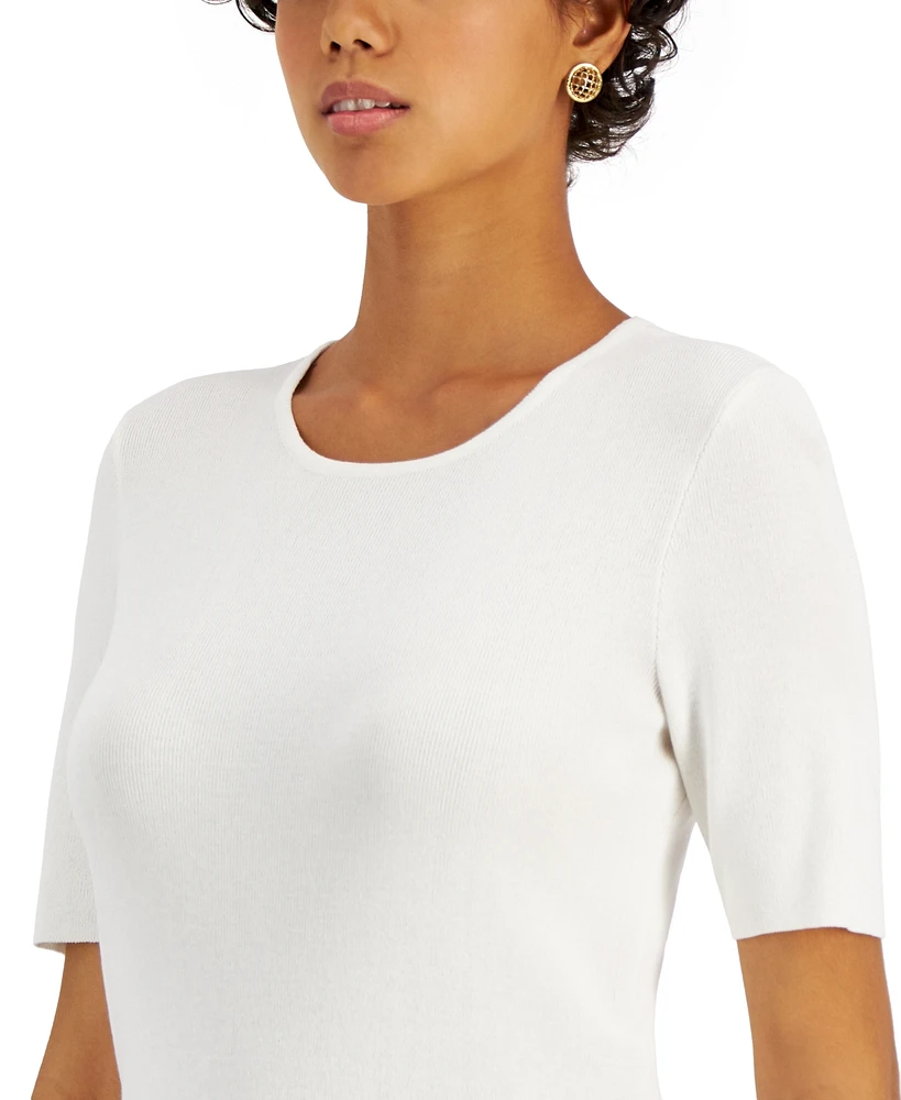 Tahari Asl Short-Sleeve Sweater