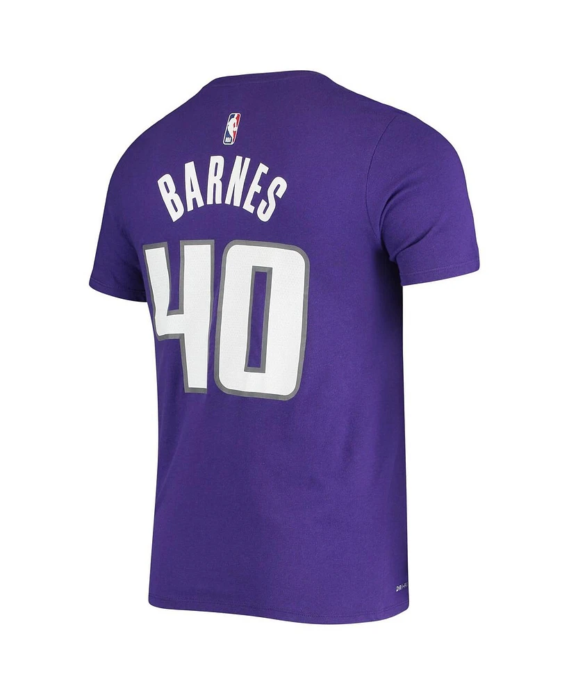 Men's Harrison Barnes Purple Sacramento Kings Name and Number Performance T-shirt