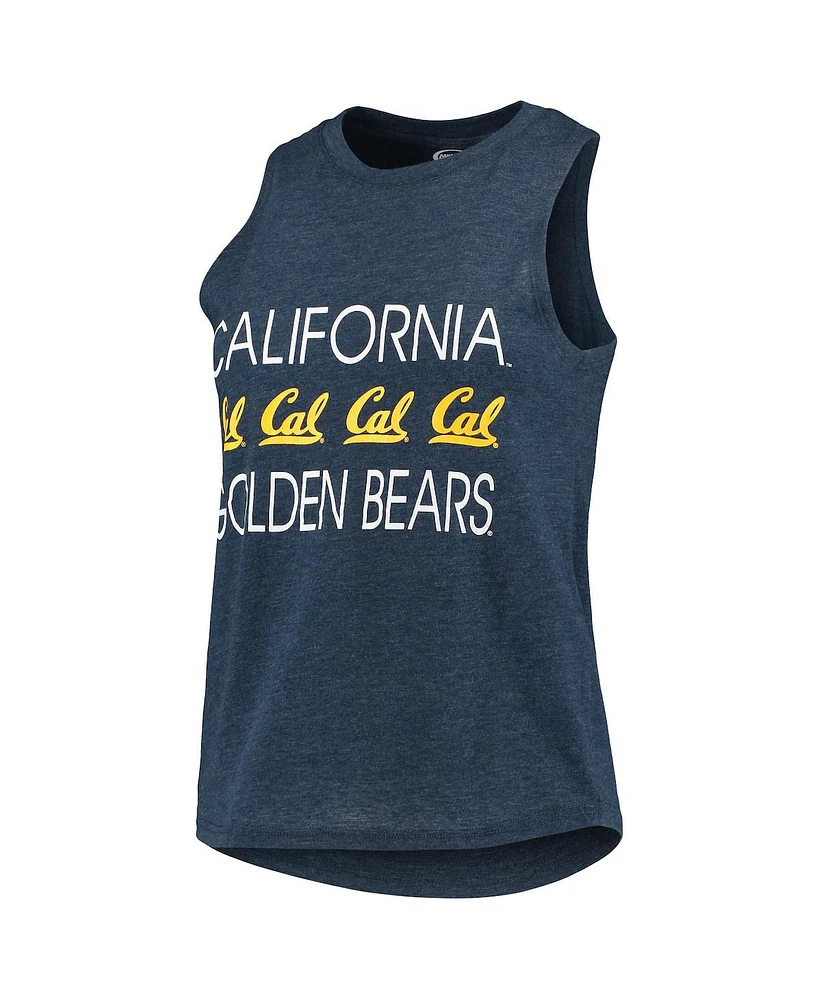 Women's Navy, Gold Cal Bears Team Tank Top and Pants Sleep Set