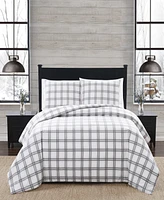 London Fog Plaid Flannel 3-Pc. Comforter Set, Full/Queen