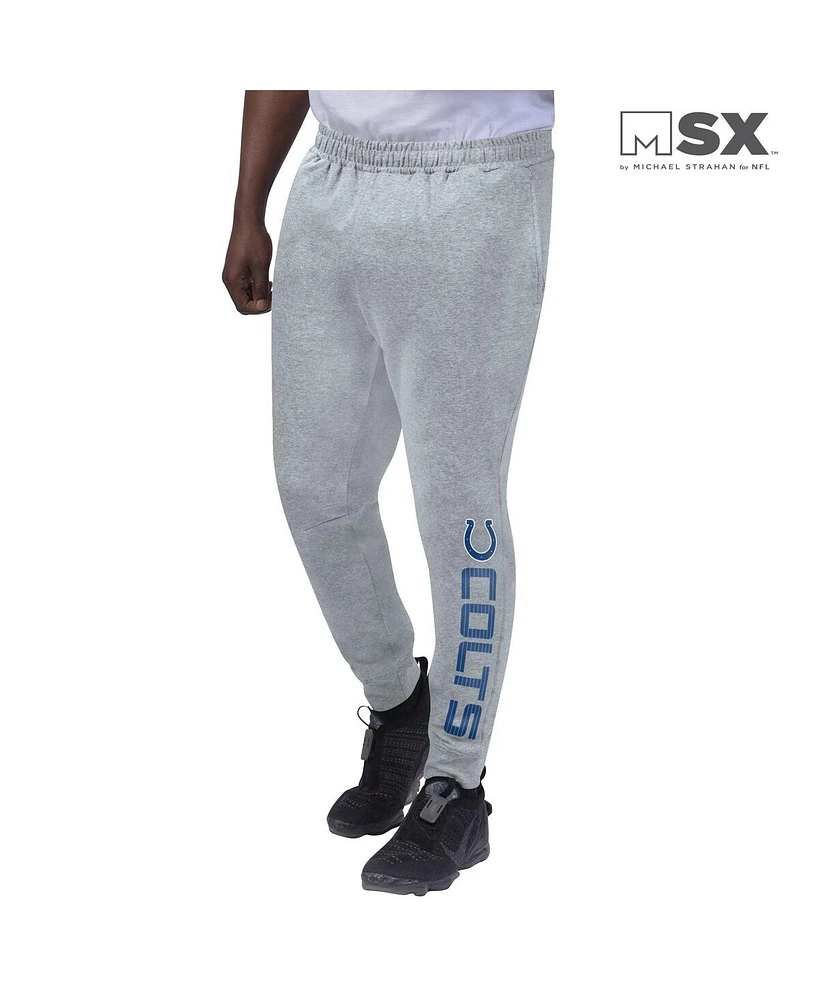 Men's Msx By Michael Strahan Heather Gray Indianapolis Colts Jogger Pants