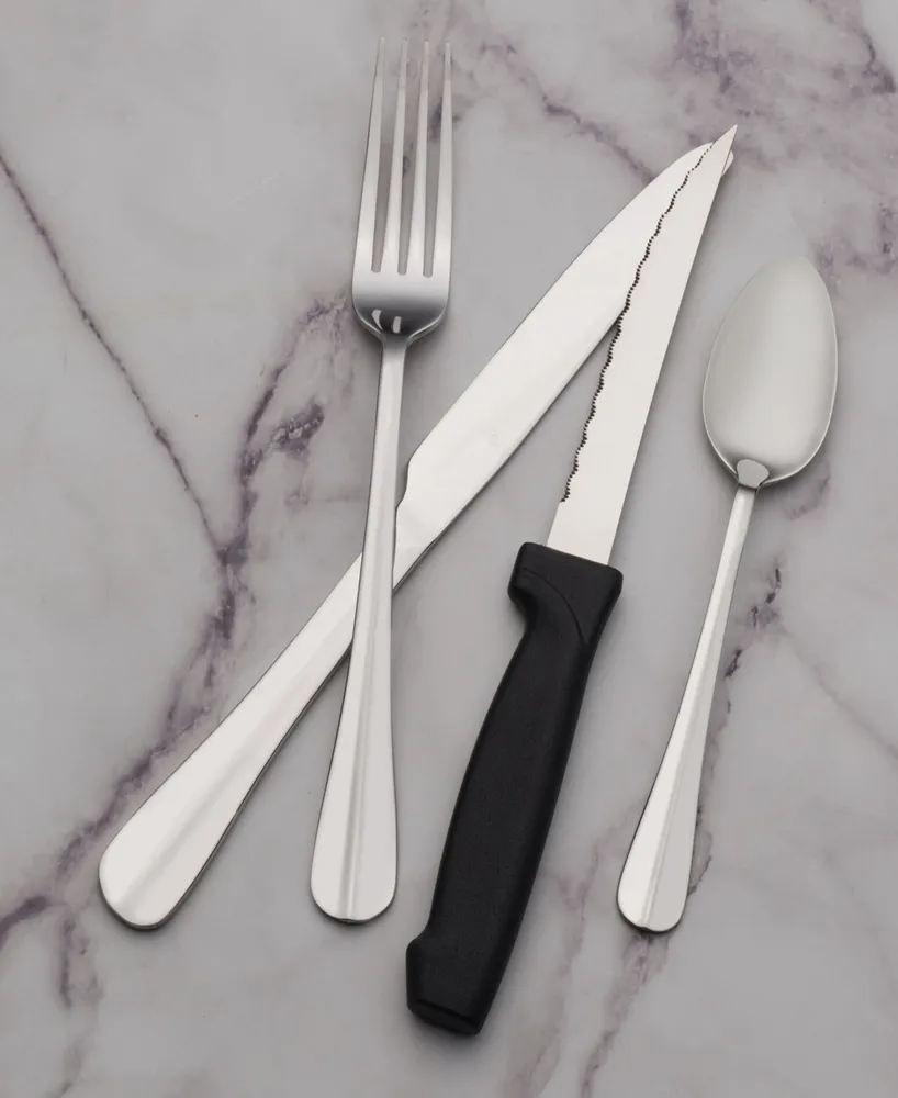 Pfaltzgraff Simplicity 16-Pc. Flatware with Steak Knives Set, Service for 4