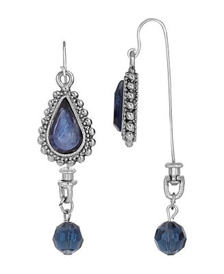 2028 Women's Blue Teardrop Earrings