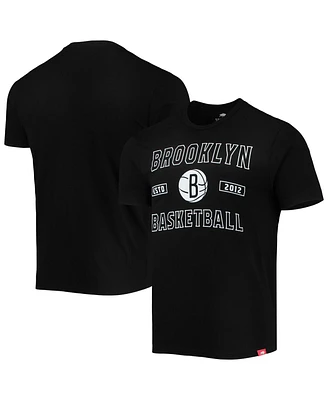 Men's Sportiqe Black Brooklyn Nets Tri-Blend T-shirt