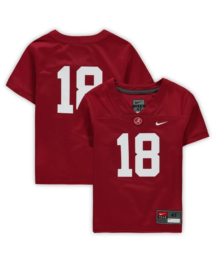 Boys and Girls Toddler Nike #18 Crimson Alabama Crimson Tide Untouchable Football Jersey