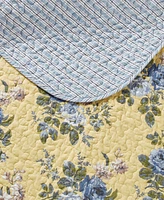 Laura Ashley Linley Cotton Reversible 3-Pc. Quilt Set, Full/Queen