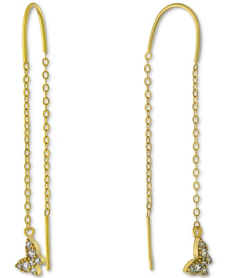 Giani Bernini Cubic Zirconia Butterfly Threader Earrings, Created for Macy's