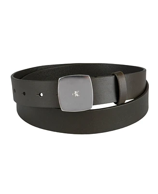 Calvin Klein Women's Micro Ck Logo Leather Pant Belt