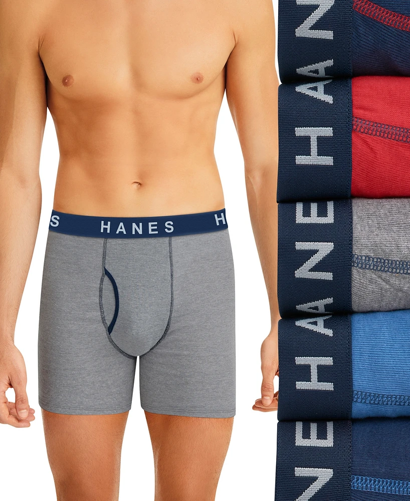 Hanes Men's Ultimate 5pk. Ringer Boxer Briefs