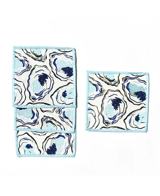 Coton Colors Oyster Print Cocktail Napkins, Set of 4