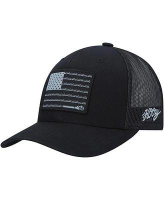 Men's Hooey Liberty Roper Trucker Adjustable Snapback Hat - Black