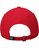 Men's Top of the World Red Wisconsin Badgers Primary Logo Staple Adjustable Hat