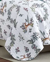 Southshore Fine Linens Happy Holidays Oversized Reversible 6-Pc. Quilt Set