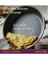 Anolon Accolade Forged Hard-Anodized Nonstick Frying Pan Set, 2-Piece, Moonstone