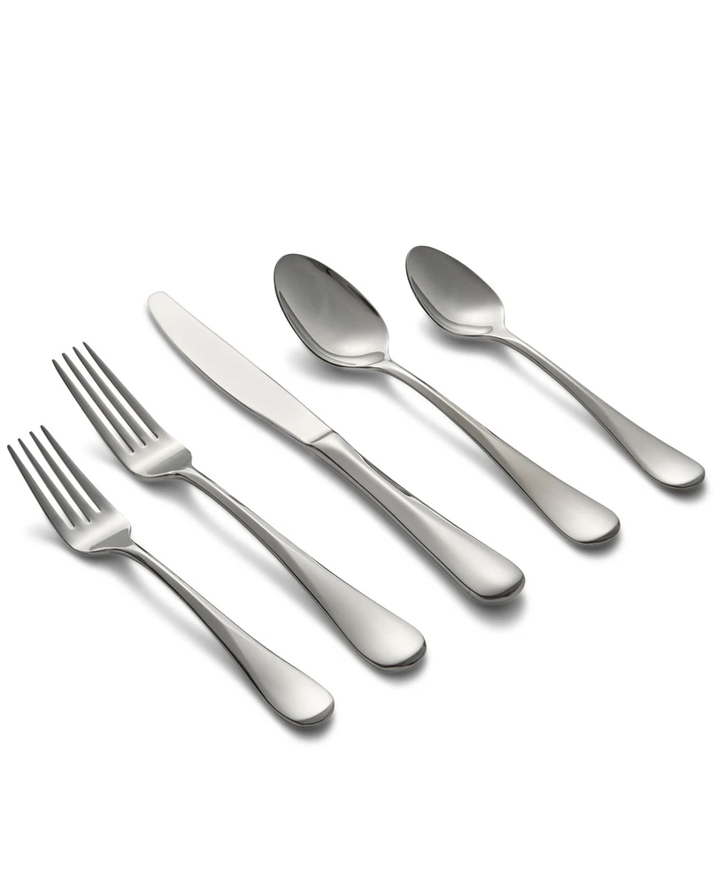 Cambridge Silversmiths Eloquence Mirror 20-Piece Flatware Set, Service for 4
