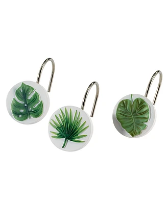 Avanti Viva Palm Resin 12-Pc. Shower Curtain Hooks
