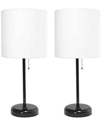 LimeLights Stick Lamp with Charging Outlet