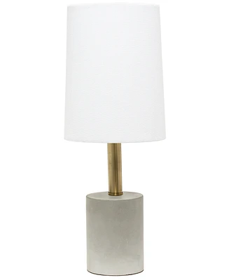 Lalia Home Brass Concrete Table Lamp