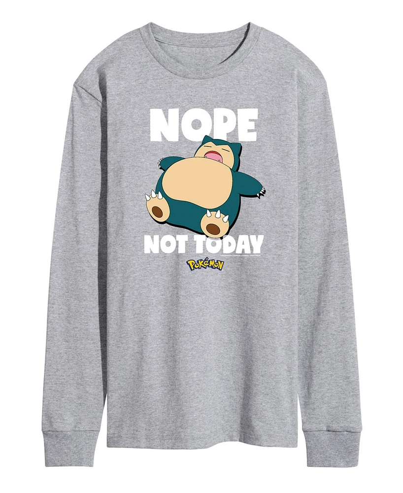 Men's Pokemon Nope Not Today Long Sleeve T-shirt