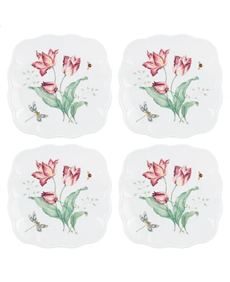 Lenox Butterfly Meadow Square Accent Plates, Set of 4