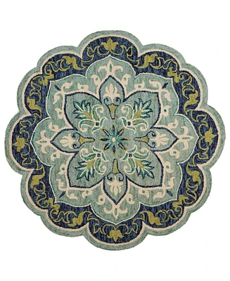 Lr Home Radiance Rdc-077 6' x 6' Round Area Rug