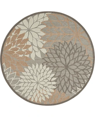 Nourison Home Aloha ALH05 7'10" x Round Outdoor Area Rug
