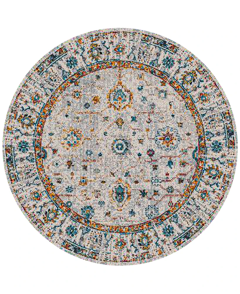 Amer Rugs Montana Estrel 7'6" x 7'6" Round Area Rug