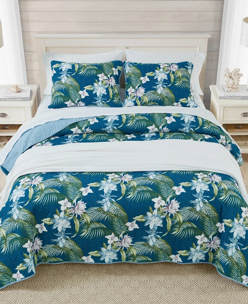 Tommy Bahama Home Southern Breeze Reversible 3 Piece Quilt Set