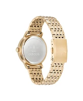 adidas Unisex Three Hand Code One Gold-Tone Stainless Steel Bracelet Watch 38mm