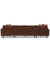 Closeout! Mariyah Fabric 3-Pc. Double Chaise, Created for Macy's