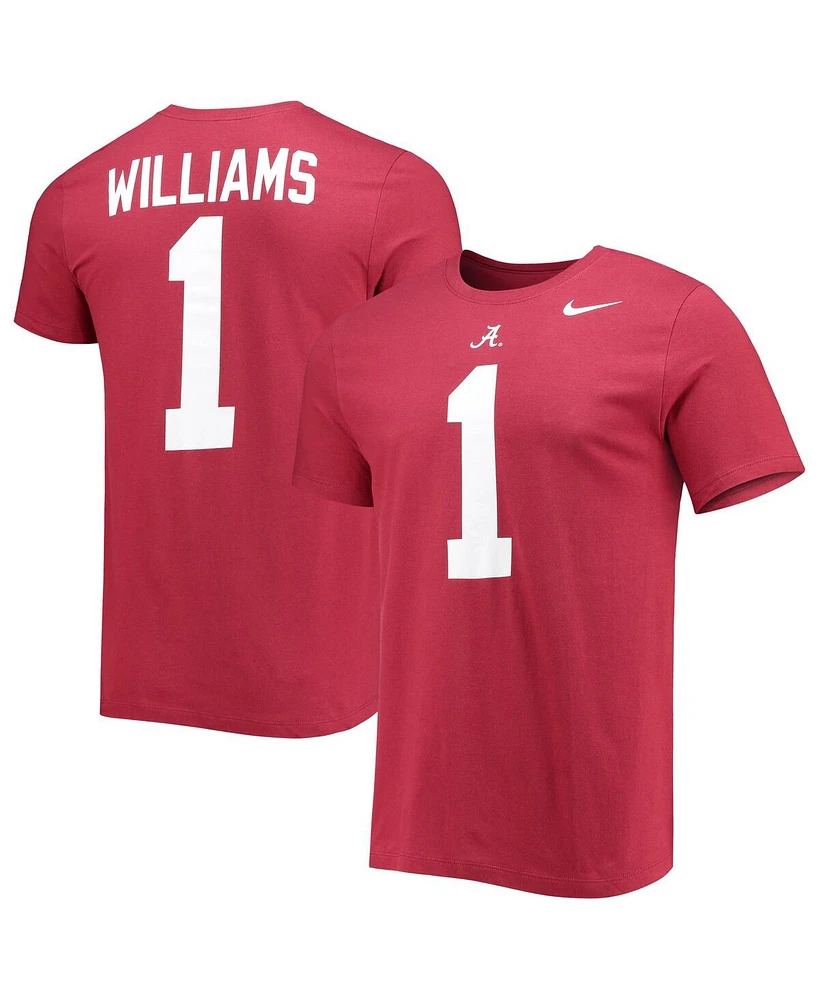 Men's Nike Jameson Williams Crimson Alabama Tide 2022 Nfl Draft Name and Number T-shirt