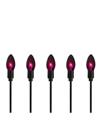 C9 Bulb Halloween 10 Piece Pathway Markers with 8.75' Black Wire Set