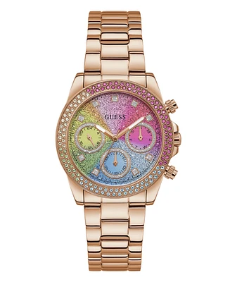 Guess Women's Quartz Rose Gold-Tone Stainless Steel Bracelet Watch 38mm