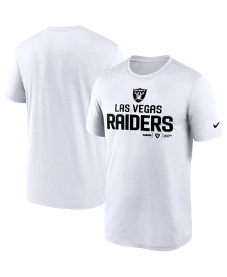 Men's Nike White Las Vegas Raiders Legend Community Performance T-shirt