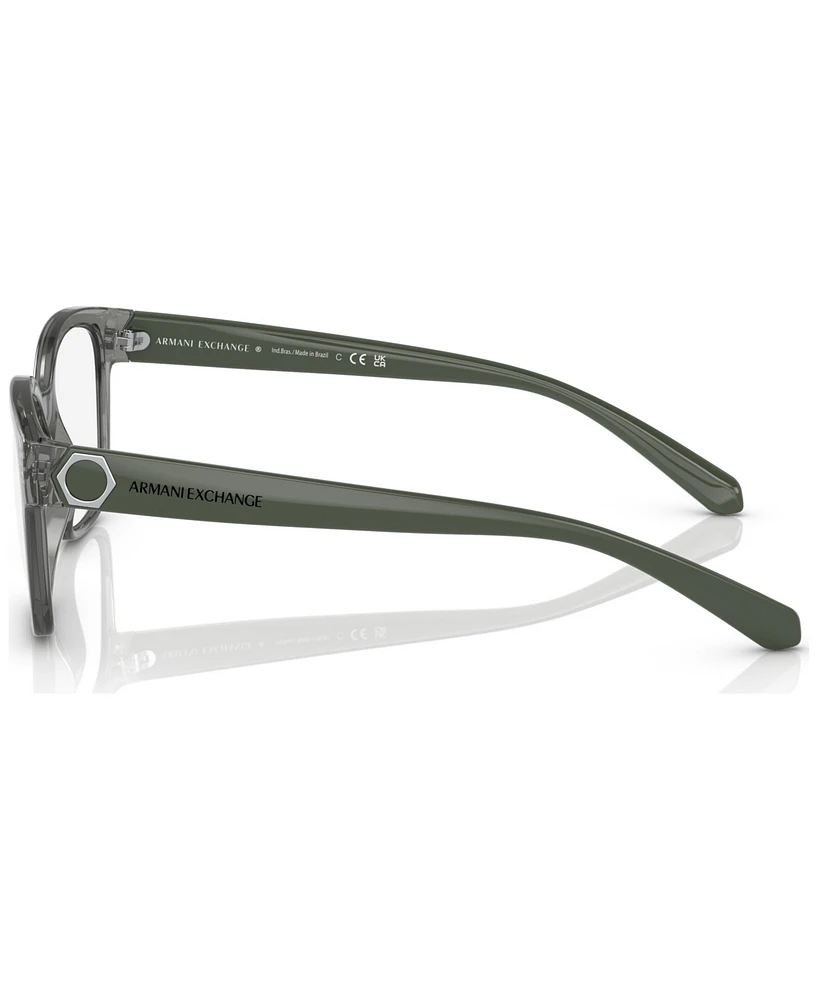 A|X Armani Exchange Women's Rectangle Eyeglasses AX3098