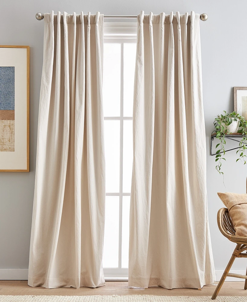 Peri Home Sanctuary Back Tab Lined 2-Piece Curtain Panel Set