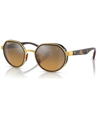 Ray-Ban RB3703M Scuderia Ferrari Collection 51 Unisex Polarized Sunglasses