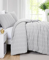 Southshore Fine Linens Dhara 2 Piece Textured Duvet Cover Set, Twin/Twin Xl